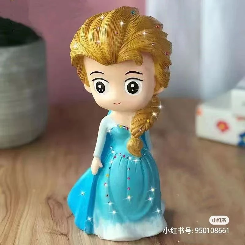 儿童石膏娃娃爱莎公主大号涂色存钱罐爆款超火哦