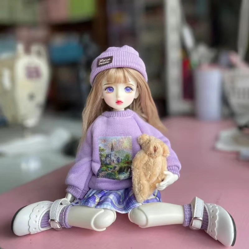 30厘米改妆6分娃娃BJD22关节换装女孩玩具公主洋娃娃生日礼物