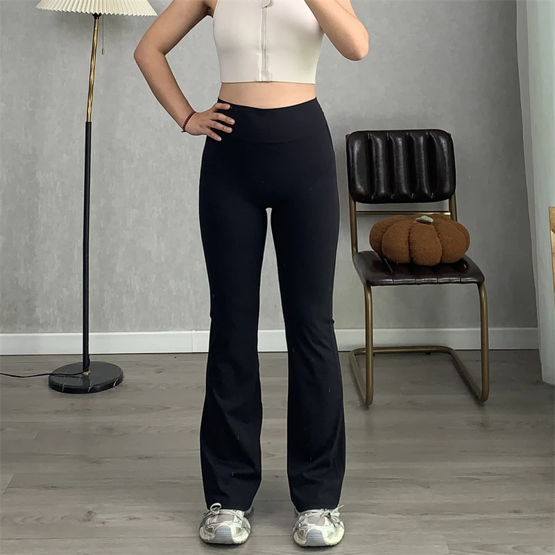 巨显瘦~自留高低个子喇叭裤提臀显瘦鲨鱼裤女外穿瑜伽打底休闲裤