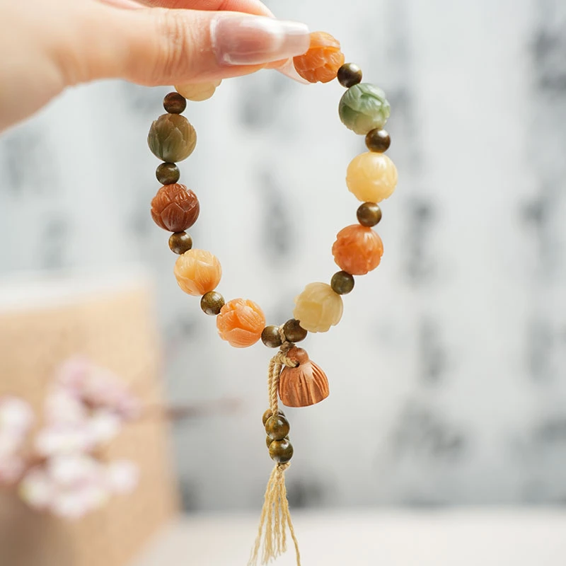 有钱花   天然原创手作盘完菩提