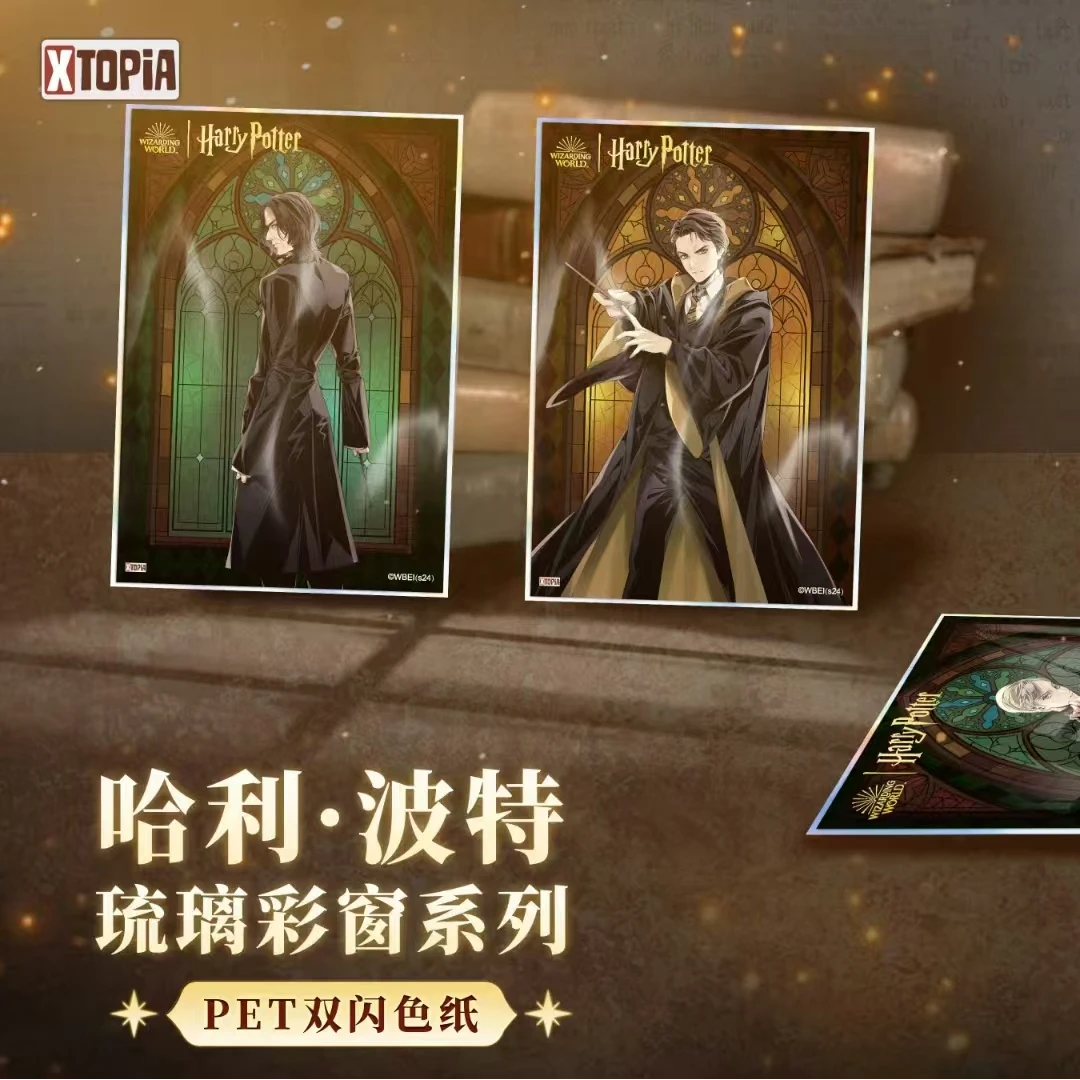 极梦岛【四大学院/平拆】哈利波特琉璃彩窗系列正版PET双闪色纸盲盒