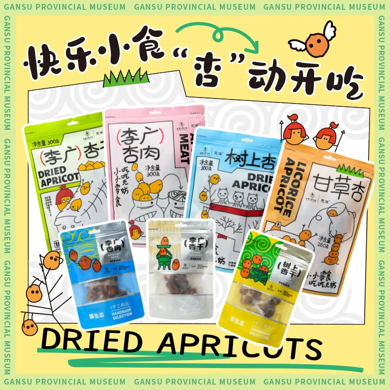 甘肃省博物馆杏干杏肉小零食果干零嘴果脯肉酸甜可口美味伴手礼物