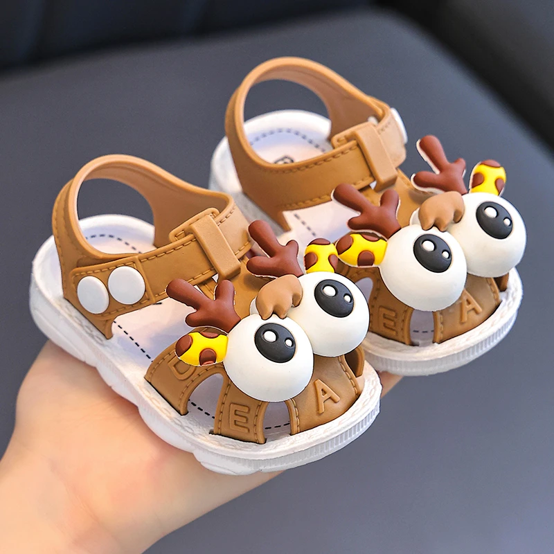 男女童凉鞋0-3岁宝宝鞋软底防滑学步鞋小童包头儿童夏季鞋子小宝
