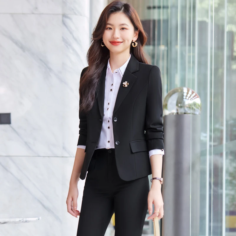 职业女装西装套装职场面试正装商务西服女时尚气质工作服工装春秋