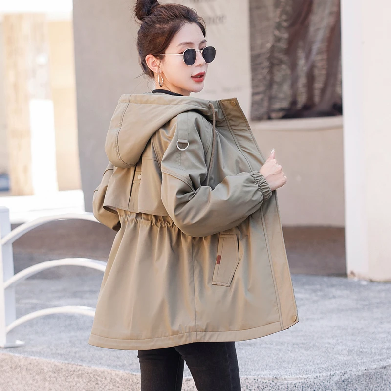 加绒棉衣女中长款冬季2025新款收腰显瘦小个子派克服加厚棉服外套