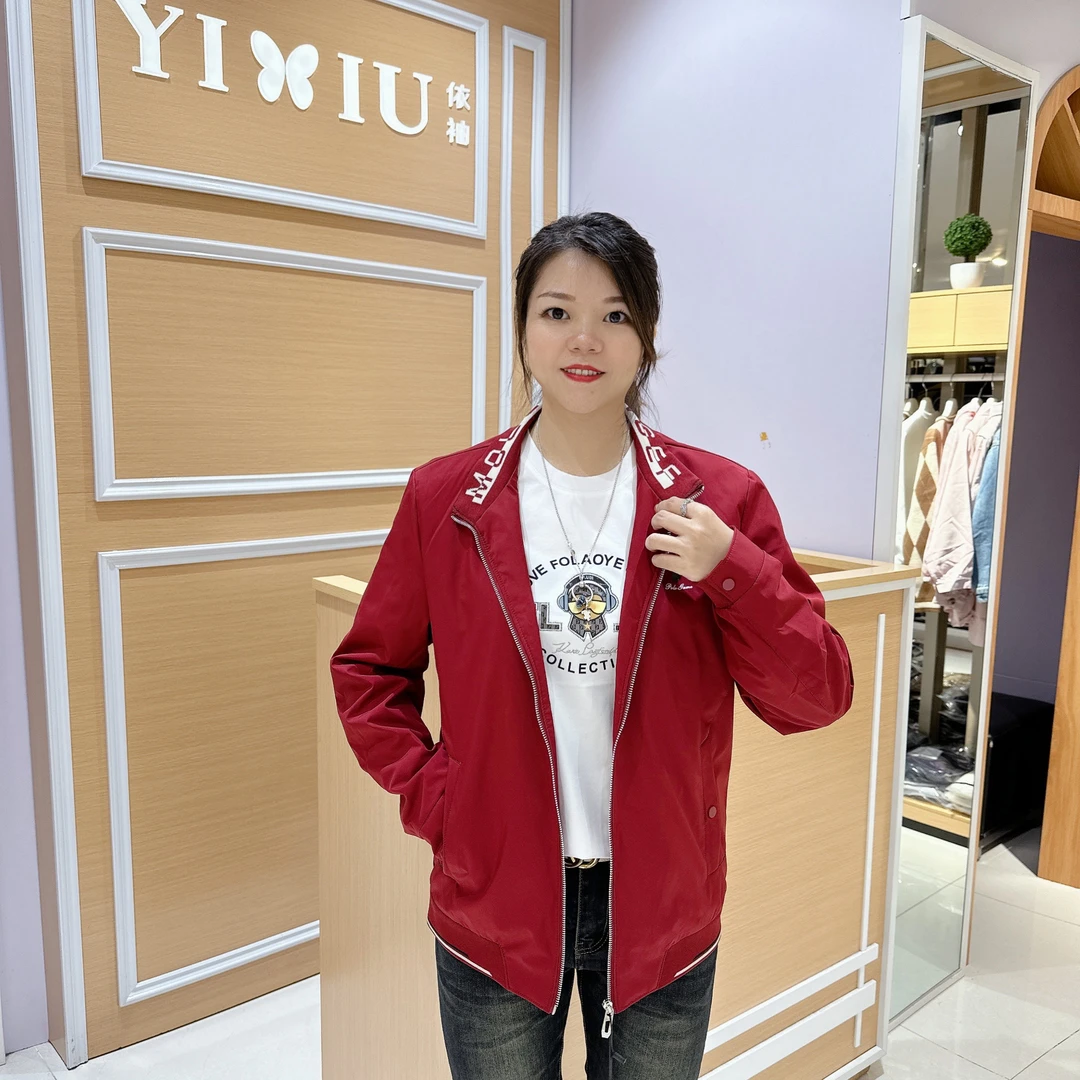 男士外套4-9865秋冬翻领拉链休闲商务时尚百搭夹克外套气质