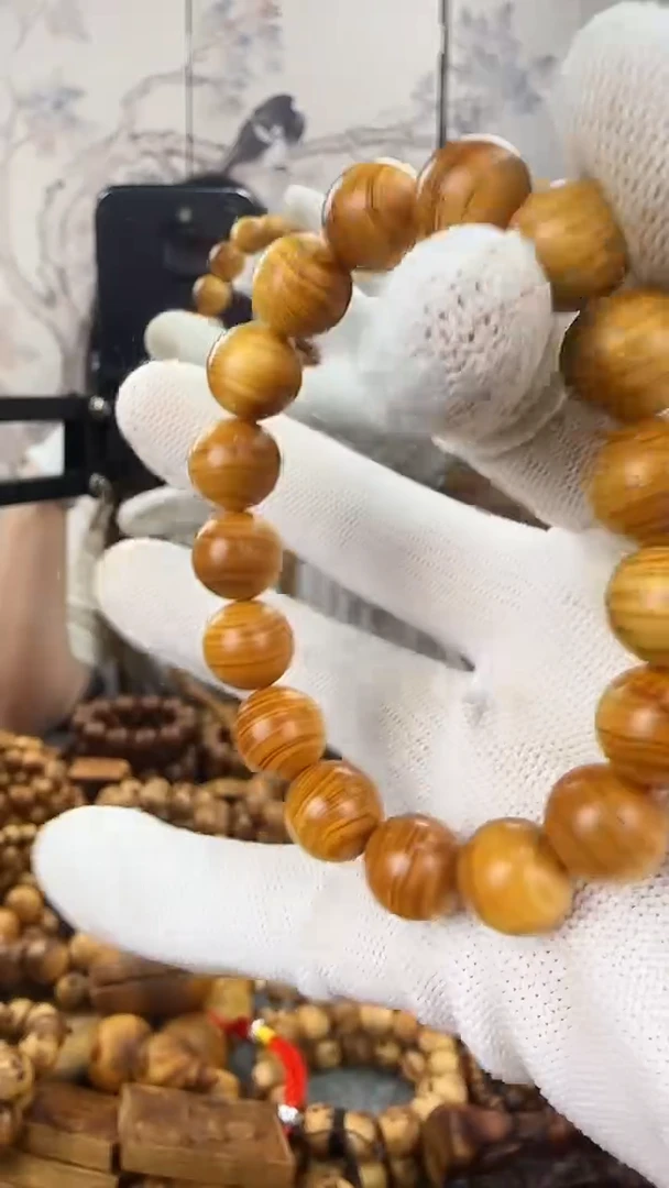 【闪购商品】柏木（崖柏）手串/手链太行崖柏1.2鸡油黄手串