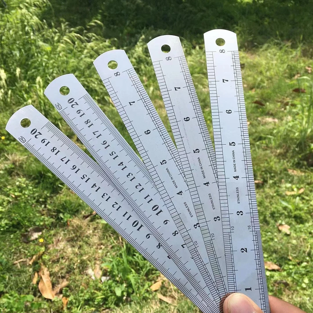 【班班精选】 15厘米30厘米加厚钢尺不锈钢材质手工DIY制作工具