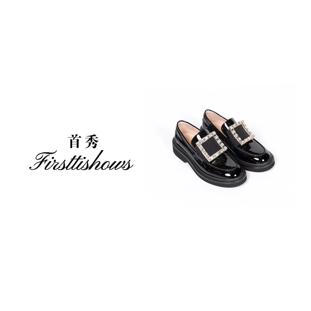 首秀 ·国奢 【方扣系列】经典时尚百搭厚底方扣乐福鞋508-784