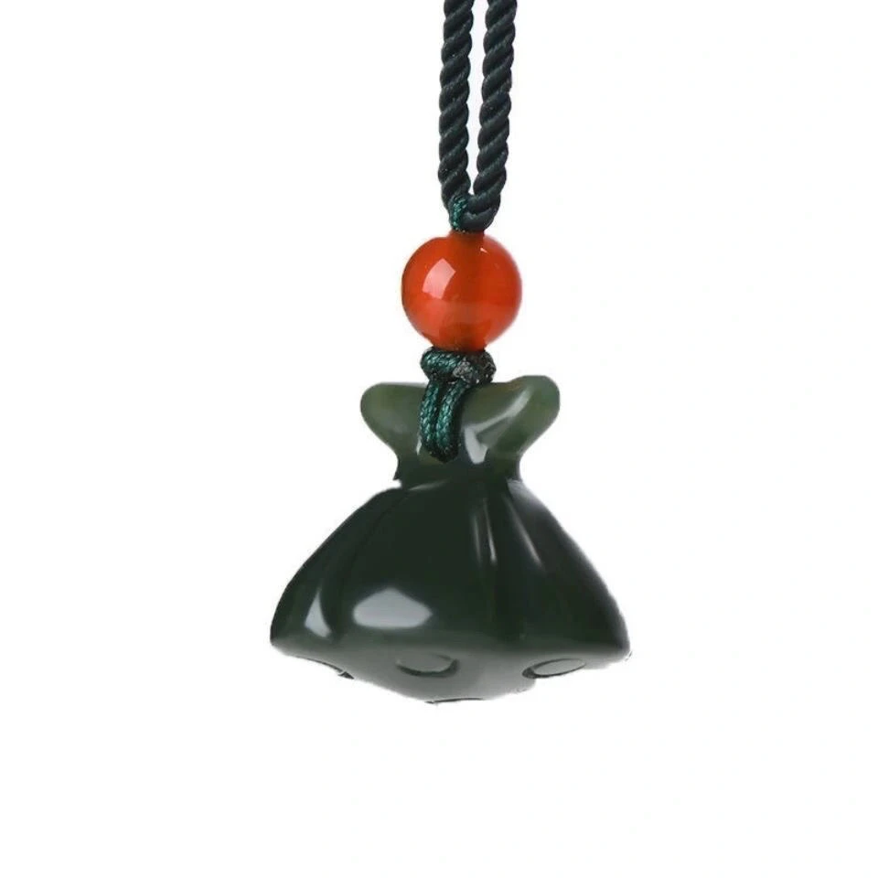 纯天然正品和田玉青玉莲蓬一品清廉蓬壁生辉闺蜜精美时尚款式吊坠