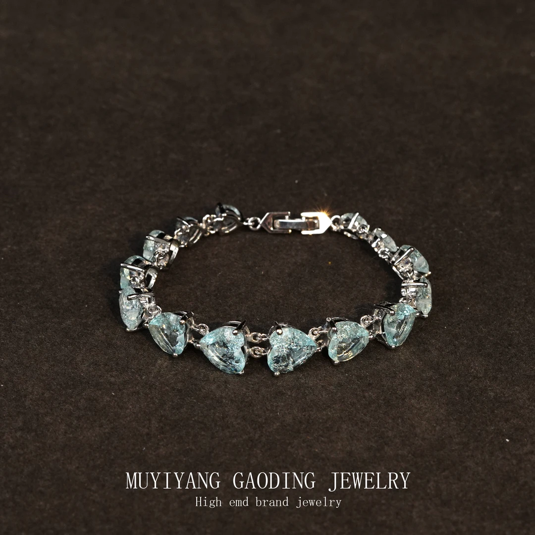 铜合金合成锆石手链 外贸高品高奢手链A121