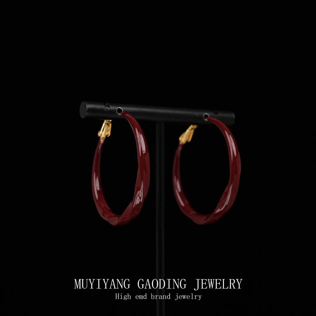 铜合金合成锆石耳饰 外贸高品高奢耳钉A305