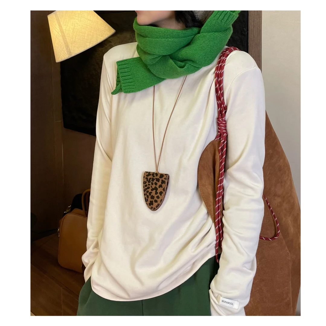 HY1987百搭配衣服皮绳挂牌绳子挂脖子