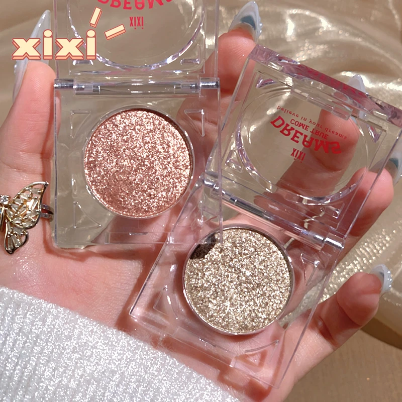 xixi 牛郎织女平替虚焦感爆闪眼影亮晶晶超闪珠光偏光高光平价女