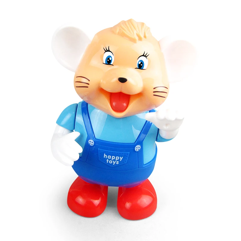 海草舞萌小鼠摇摆跳舞网红玩具炫彩发光带三首音乐海草鼠动物玩具