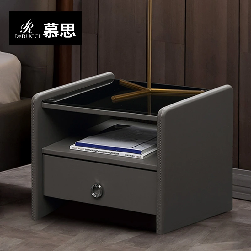 慕思今晚床头柜卧室床头柜爆款 抽屉储物床边桌柜床头收纳柜053