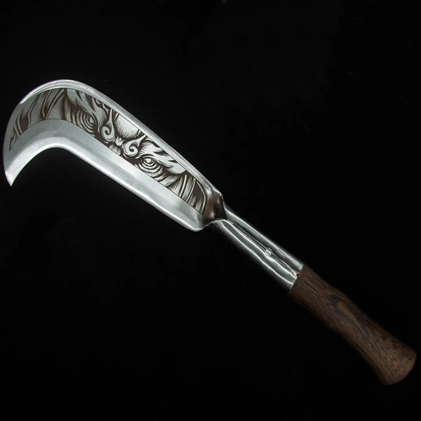 龙泉老式柴刀一体锰钢手工锻打砍柴刀户外开路砍树砍山刀农用弯刀