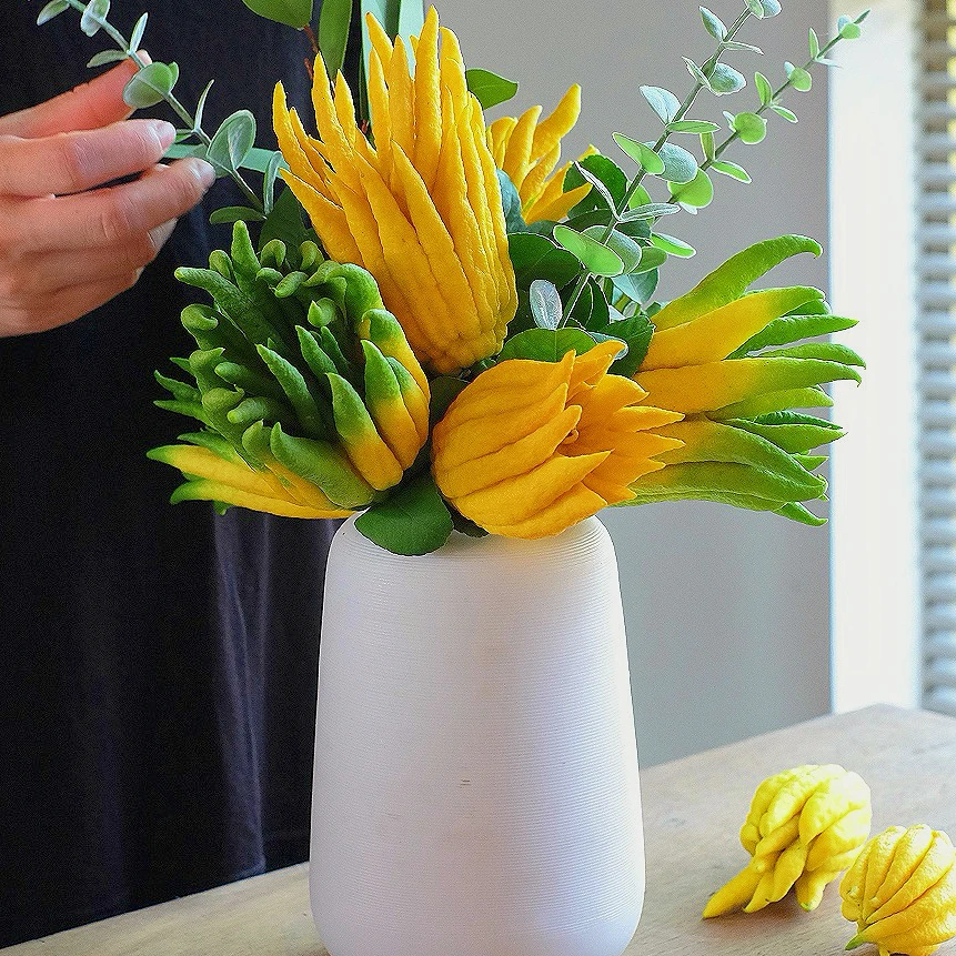 金华佛手果带枝观赏闻香室内绿植摆件新鲜佛手柑