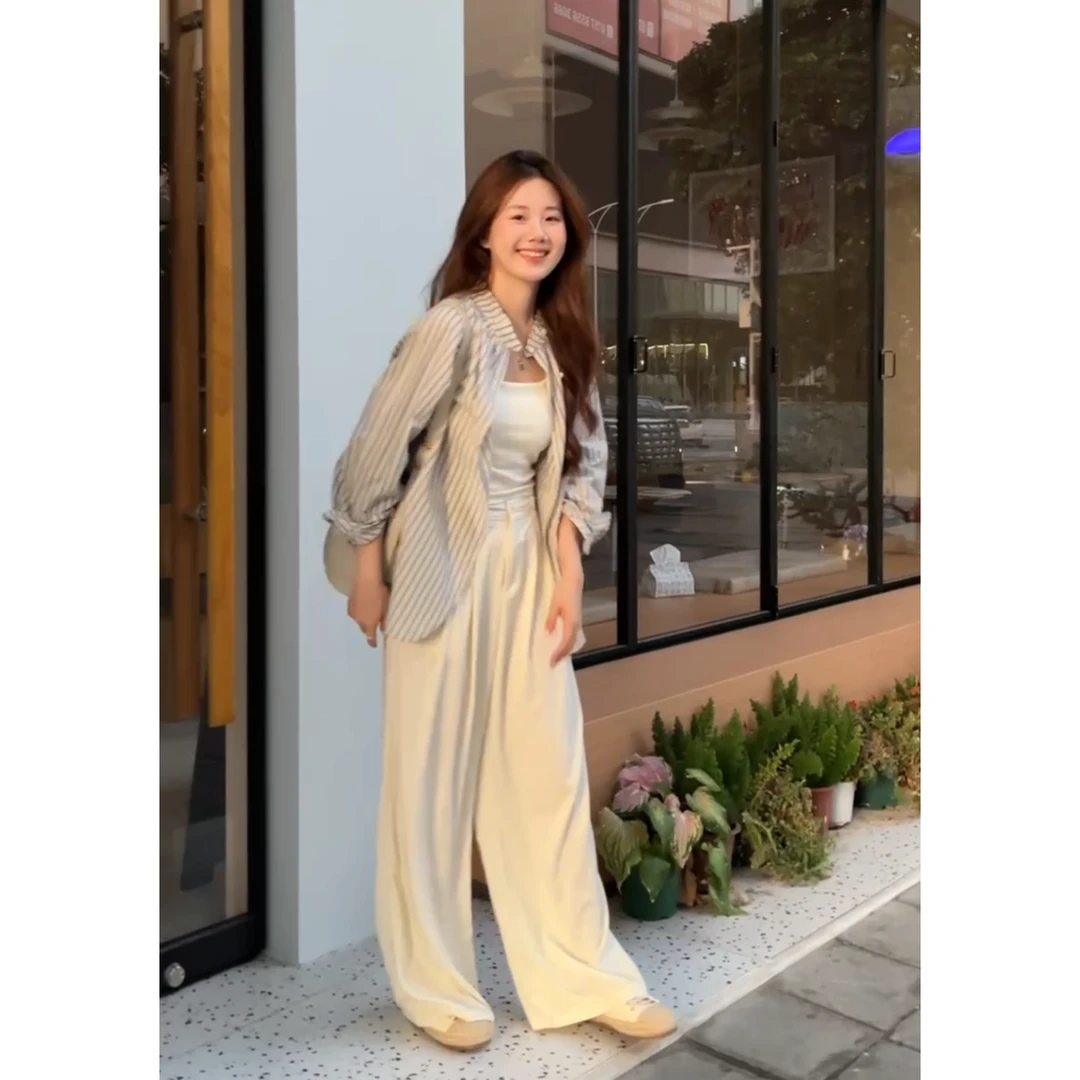 Zoe Studio 山本裤・垂感显瘦高腰百搭阔腿裤