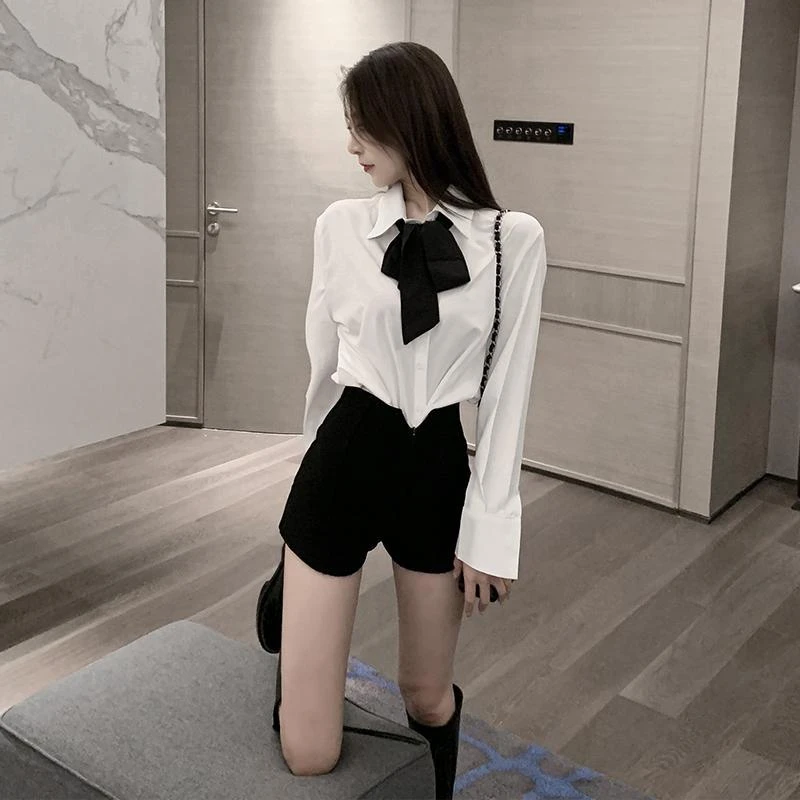 外穿打底裤子女秋季黑色短裤新款2023新款高腰裤显瘦紧身热裤靴裤