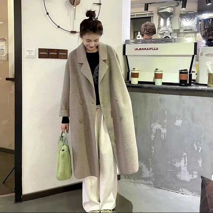 【叶十八专属】8818四粒扣双面羊毛爆款百搭宽松版大衣
