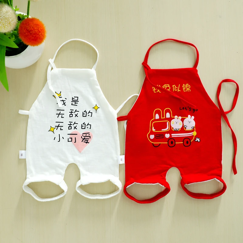 新生婴儿肚兜夏季薄款纯棉护肚子连腿兜兜露背衣服宝宝护脐带肚围