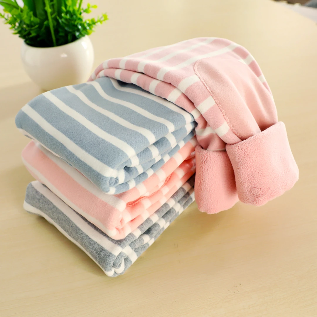 儿童保暖裤纯棉秋冬季男童加厚秋裤内穿女童宝宝加绒打底裤子好鑫