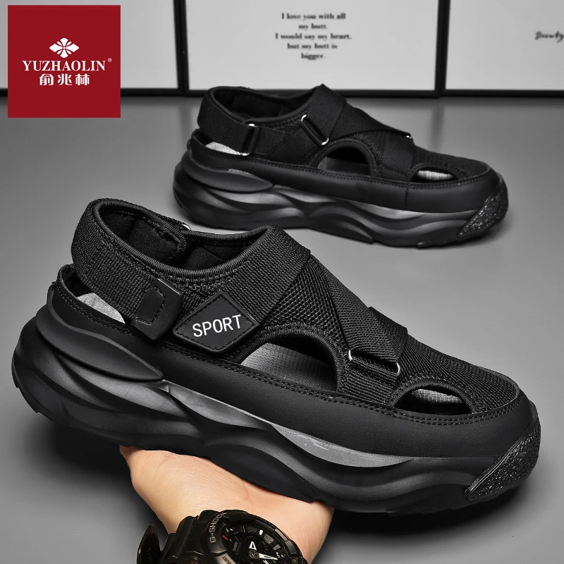 俞兆林男鞋正品凉鞋男2024爆款耐磨防滑凉拖鞋夏季个性休闲沙滩鞋