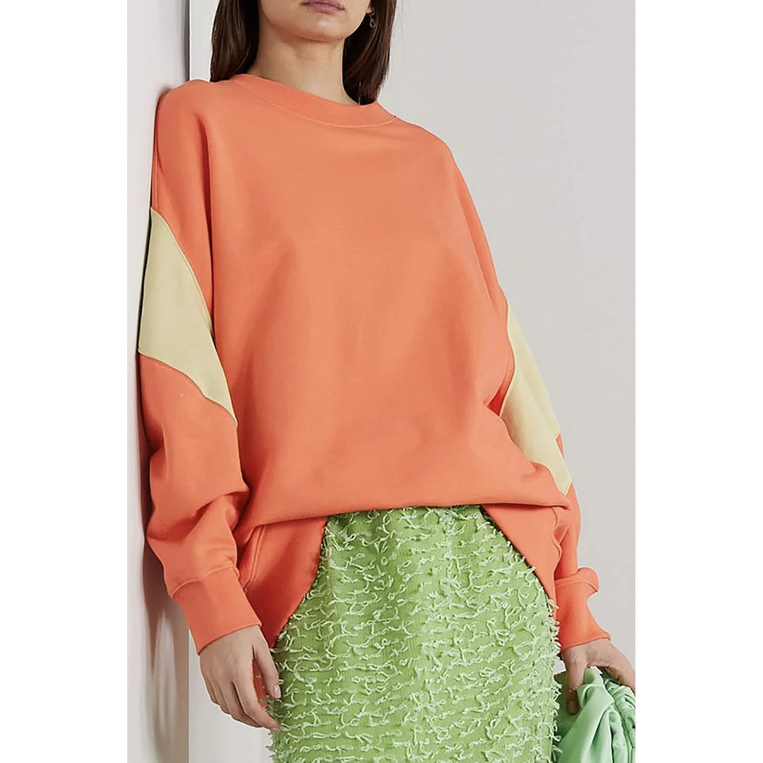Dries Van Noten 休闲百搭经典大廓形拼接棉质平纹布卫衣NAP颇特