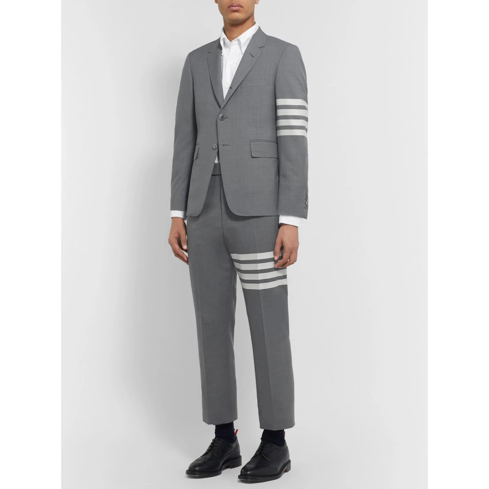 Thom Browne 羊毛条纹时尚修身男士休闲时尚西裤NAP颇特