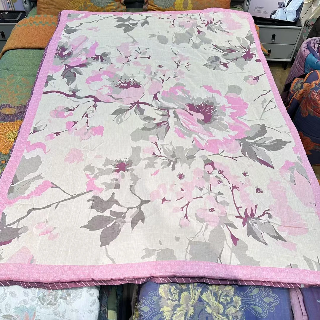 【桃花源-单人被】150*200A类全棉双层纱秋冬被可机洗