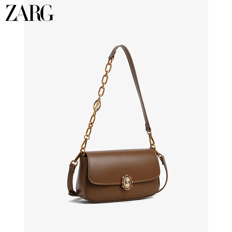 ZARG秋冬美人扣翻盖包复古经典单肩斜挎包-90031