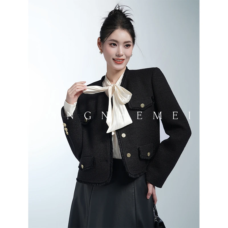 JANGHEMEI【香缇卡】小香风气质高质感上衣短外套 W16471M41