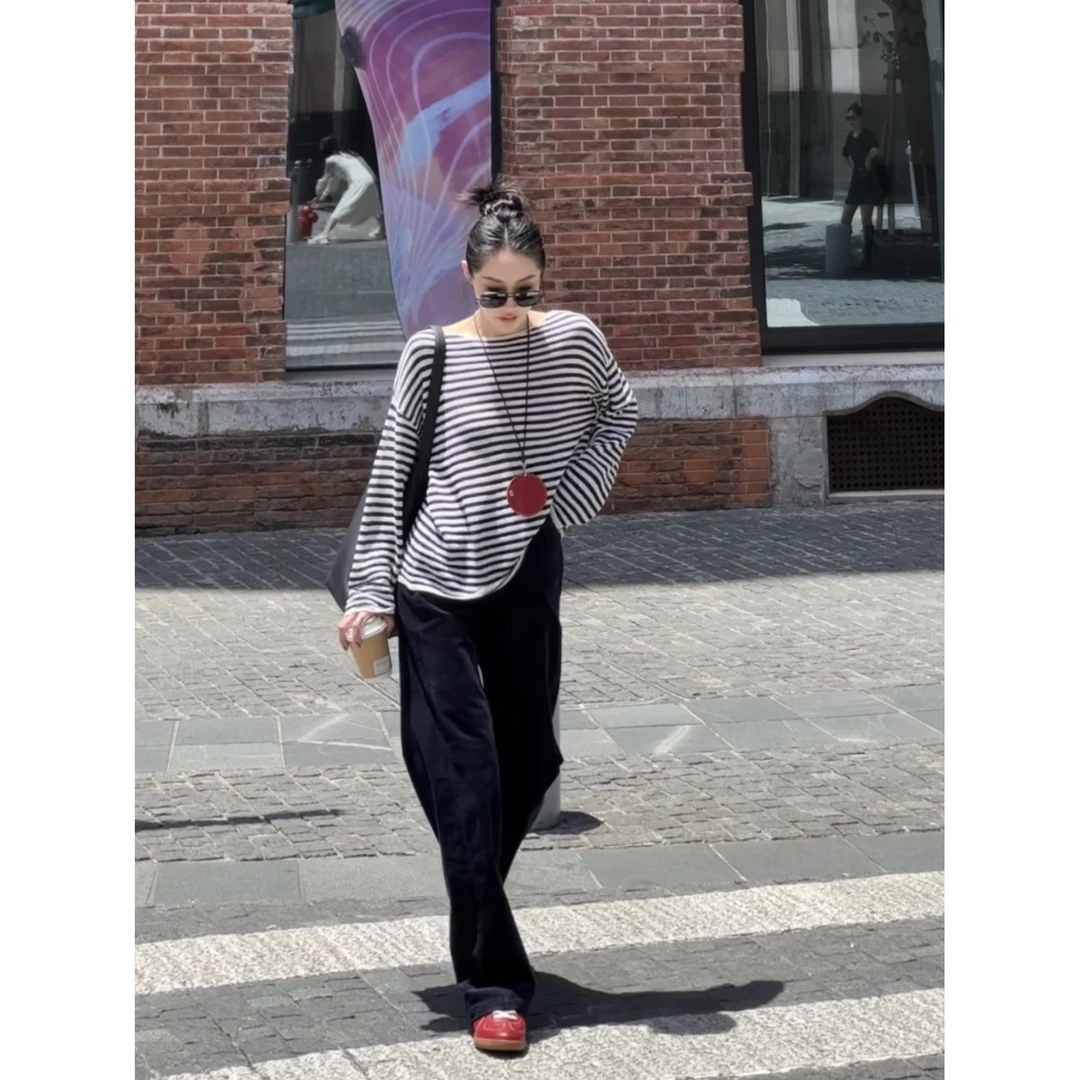 JANGHEMEI【遇见】高腰显瘦百搭直筒休闲裤 K23870M43+K23871M43