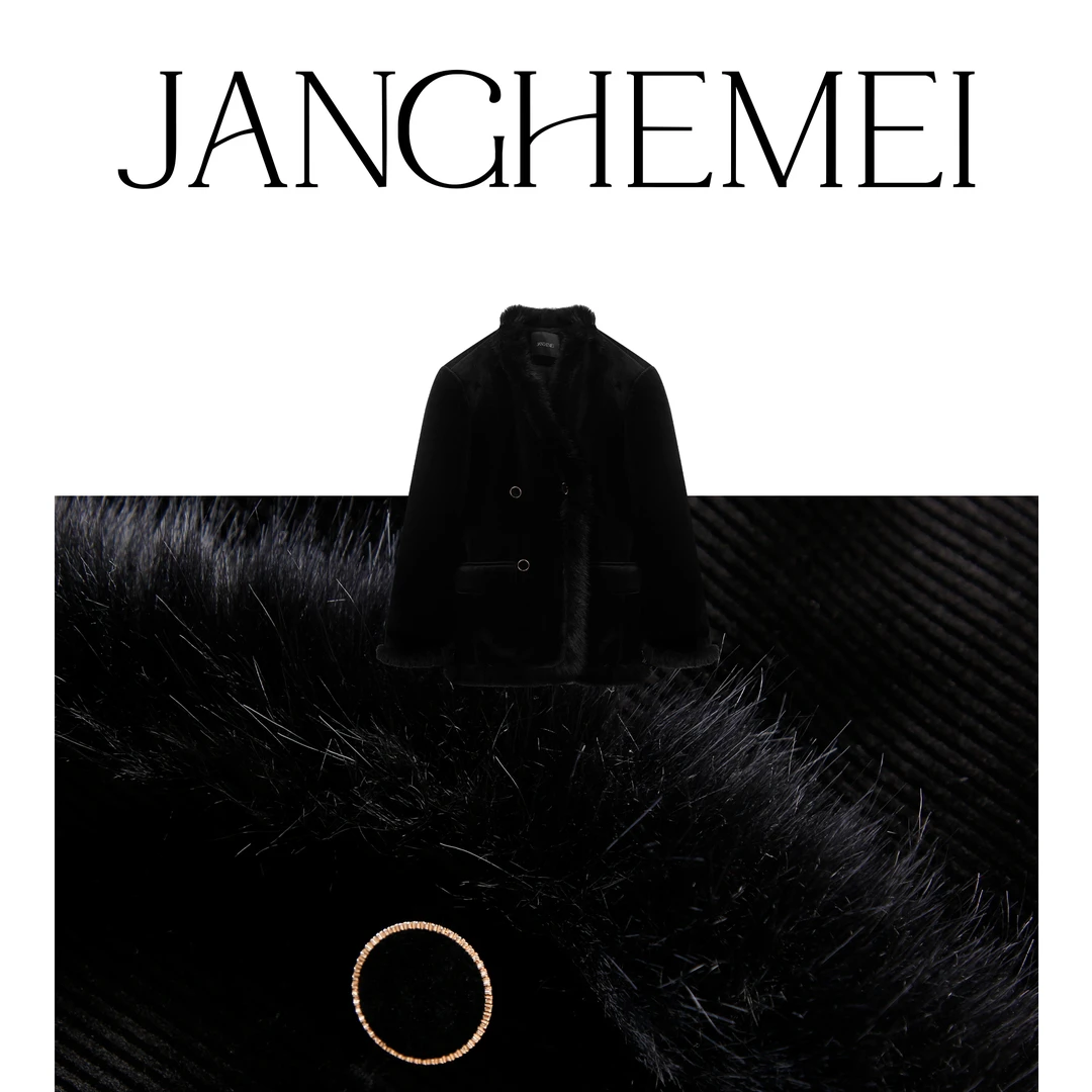 【加厚拼接毛毛外套】高级感保暖90白鸭绒外套A14515M34