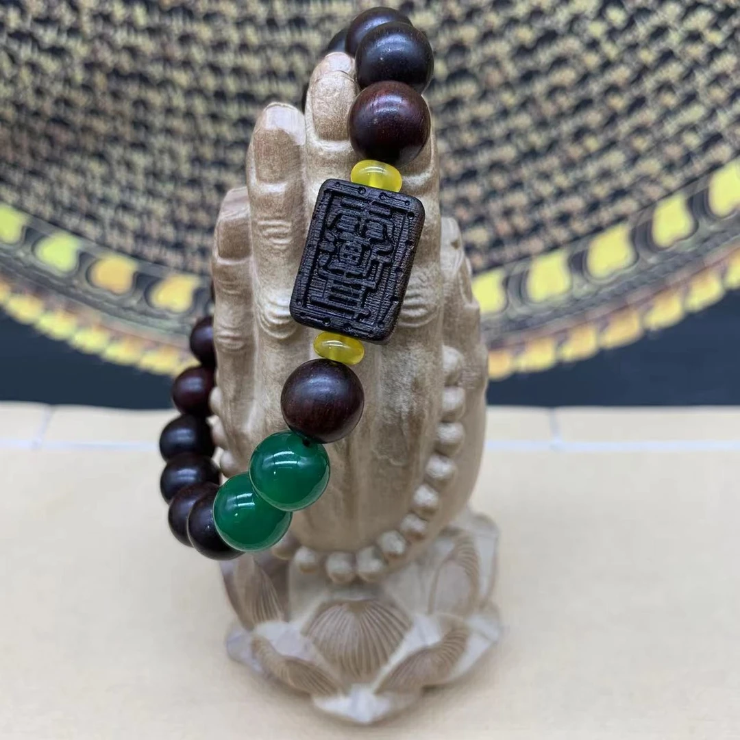 非金属木质手链 （福缘阁）小叶 紫薇讳 单圈民族风手链