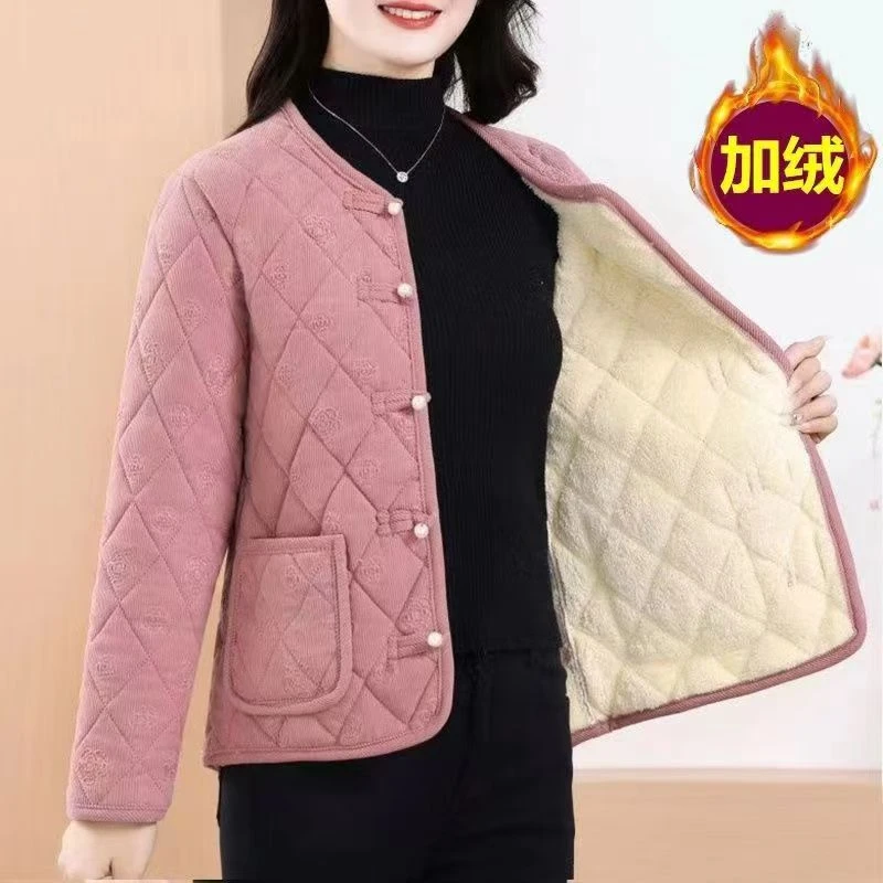 【反季清仓】棉服女款爆款网红冬天外套中老年加绒加厚保暖中国风
