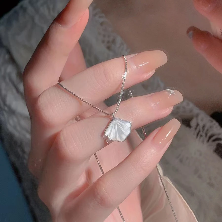 一贝子贝壳项链女生百搭高级感小众设计ins锁骨链潮