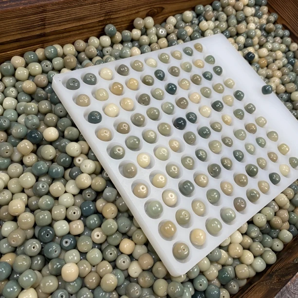 【梦幻海盐蓝】原生态菩提精品散珠11mmDIY手串