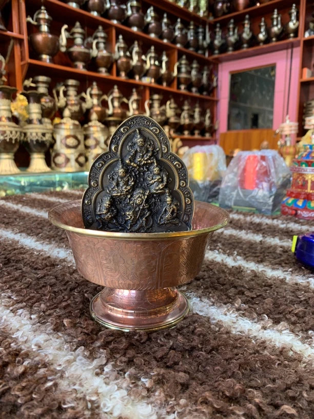 纯铜手工制作水财神