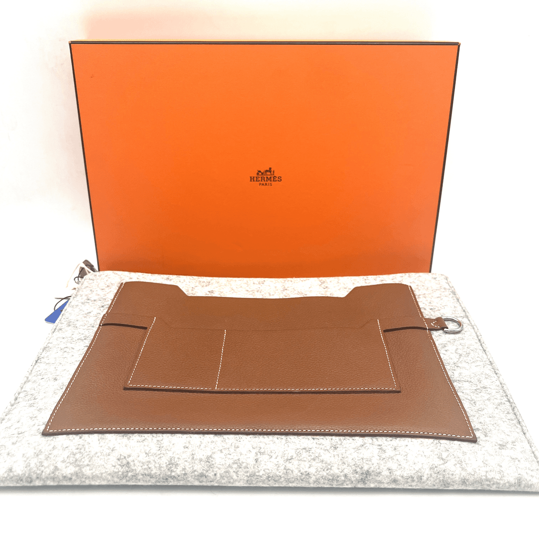 95新 Hermes/爱马仕 爱马仕羊毛毡手拿包/L289/赠钥匙扣