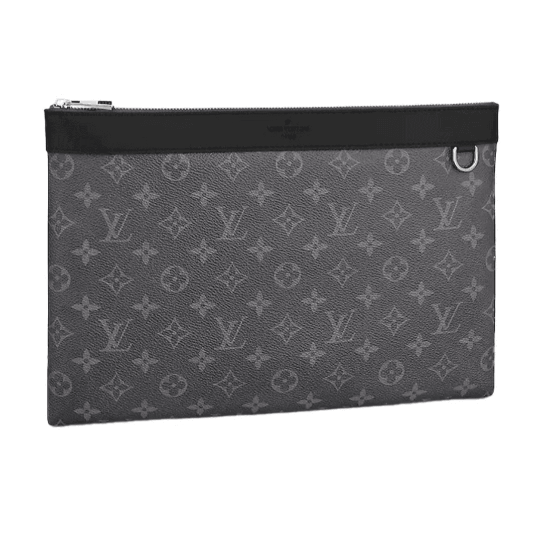 99新 LouisVuitton/路易威登 Lv黑老花手拿包/N60/赠送钥匙扣
