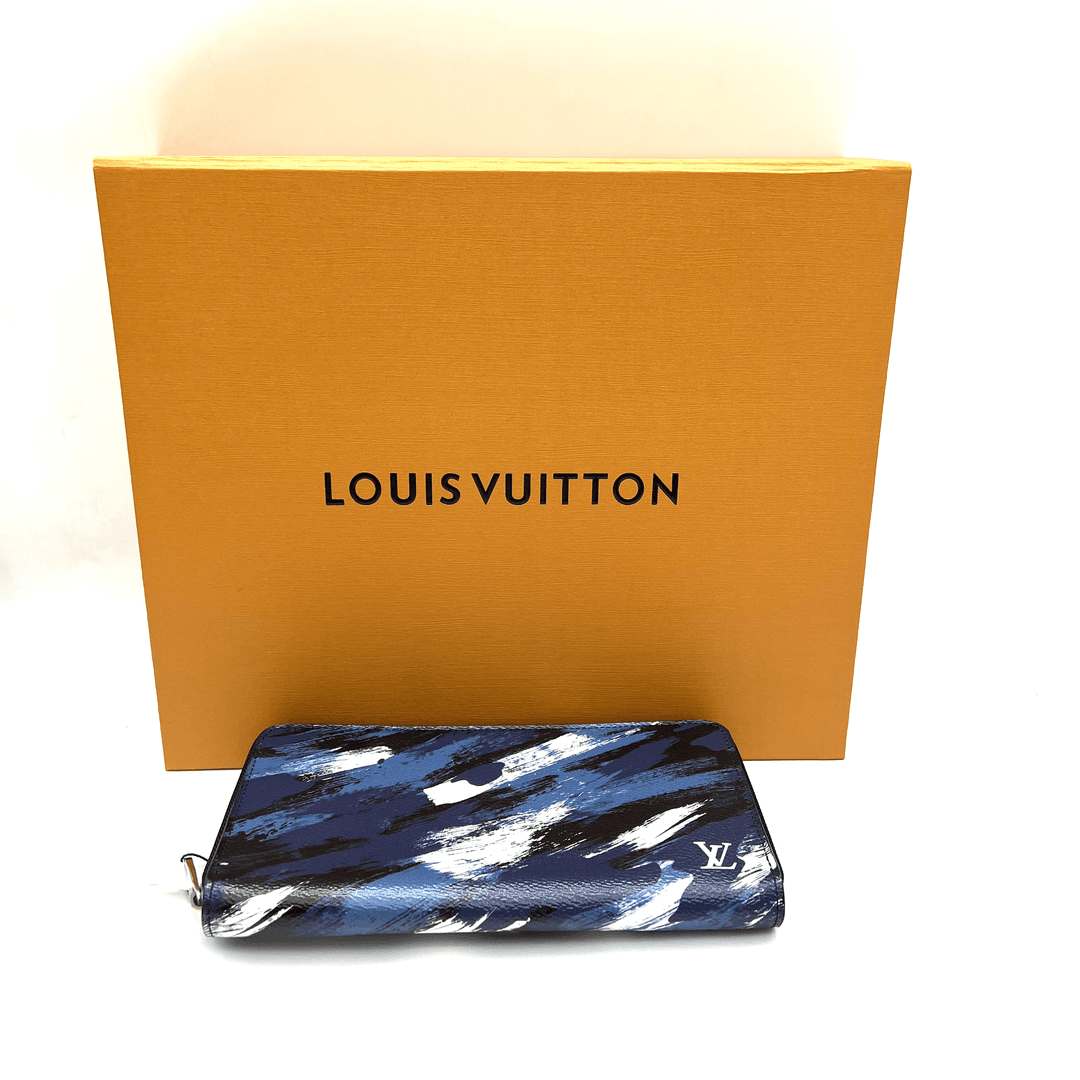 95新 LouisVuitton/路易威登 Lv水彩钱包/J168 赠送钥匙扣