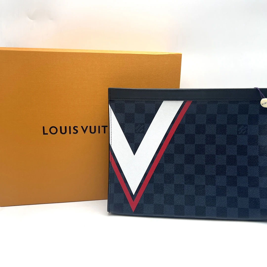 95新 LouisVuitton/路易威登 LV棋盘格洗漱包/H100