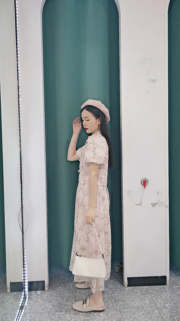 复古国风水彩绘图案套装