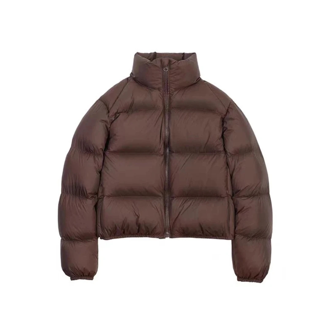 2024女短款立领加厚欧美肯豆风外套ins秋时尚洋气