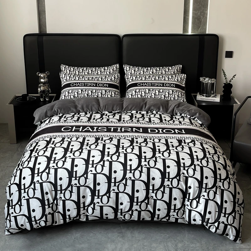 轻奢高级感冬季牛奶绒四件套双面绒加厚保暖床单被套床笠款4件套