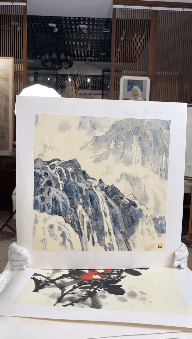 【闪购商品】绘画限量作品亲签盖章版画S