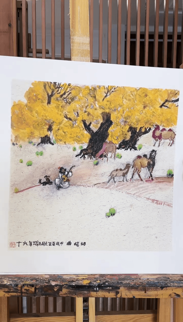 【闪购商品】绘画限量作品亲签盖章版画S