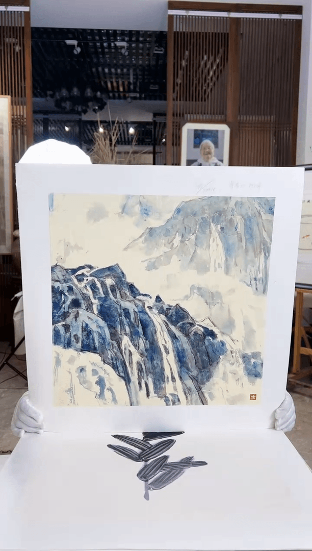 【闪购商品】绘画耿玉琨限量作品亲签盖章版画S